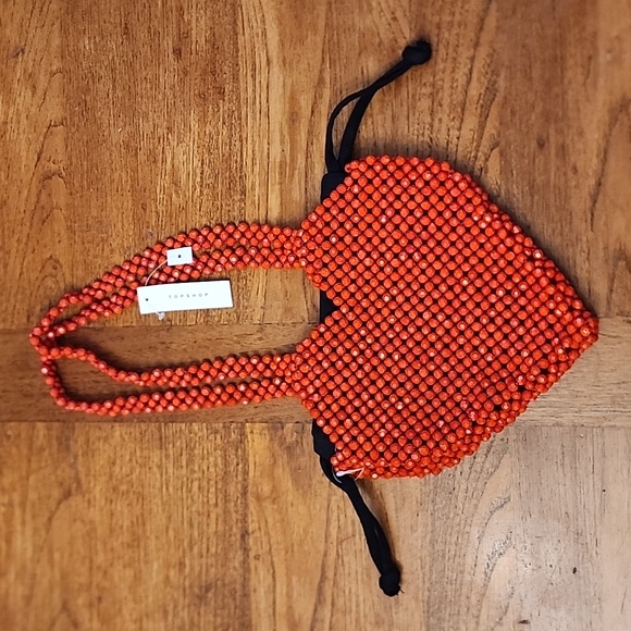 Topshop Handbags - TOPSHOP Beaded Heart purse